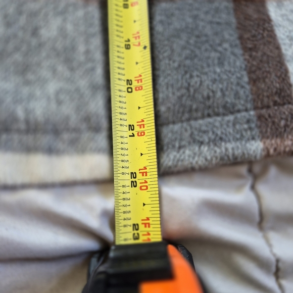 Altar'd State Grey, Cream, & Brown Plaid Shacket, Medium, EUC - Picture 5 of 9